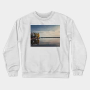 autumn on the riverside Crewneck Sweatshirt